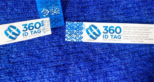 E-commerce return tag showing VOID.Add a return tag to clothing, shoes, accessories to stop fraudulent returns. 360 ID Tag.