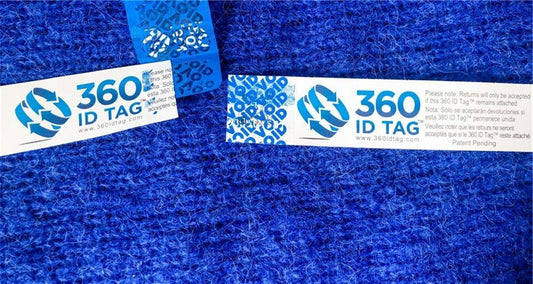 E-commerce return tag showing VOID.Add a return tag to clothing, shoes, accessories to stop fraudulent returns. 360 ID Tag.