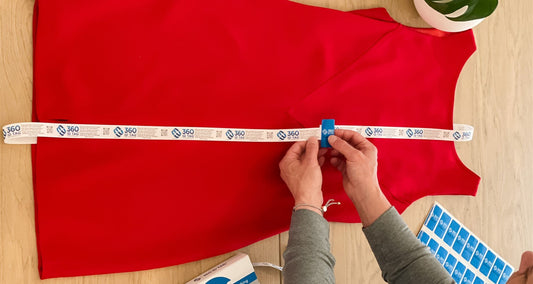 Dress with anti-return fraud tag preventing wardrobing. 360 ID Tag