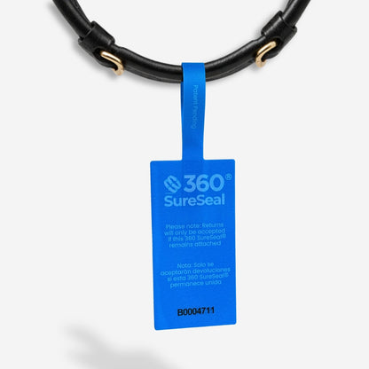 security seal for handbags tamper-evident return integrity tag 360 SureSeal large attached to strap prevents return fraud