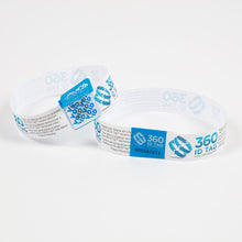 Load image into Gallery viewer, E-commerce, tamper evident return security tag showing VOID. Prevent return fraud like wardrobing, wear and return, counterfeit product switches and tag switches. Add return tag to clothing, shoes, accessories to stop fraudulent returns. 360 ID Tag.