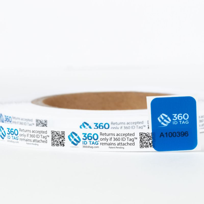 Tamper-Evident Security Seals 10mm 360 ID Tag prevent e-commerce return fraud