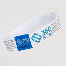 Load image into Gallery viewer, E-commerce return security tag with tamper-evident security seals VOID. Prevent return fraud like wardrobing, wear and return, counterfeit product switches and tag switches. Add return tag to clothing, shoes, accessories to stop fraudulent returns. 360 ID Tag.