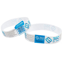 Load image into Gallery viewer, E-commerce return security tag tamper evident seal void. Prevent return fraud like wardrobing, wear and return, counterfeit product switches and tag switches. Add return tag to clothing, shoes, accessories to stop fraudulent returns. 360 ID Tag.